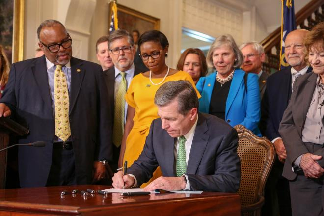 Governor cooper signs documents